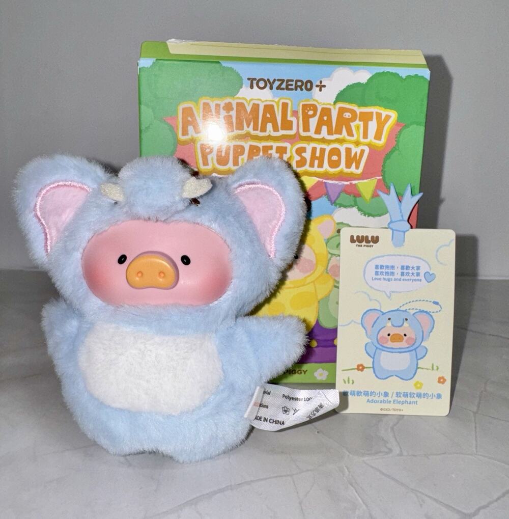 TOYZERO+LuLu ThePiggy Animal Party Puppet Show BlindBox Figure-Adorable Elephant
